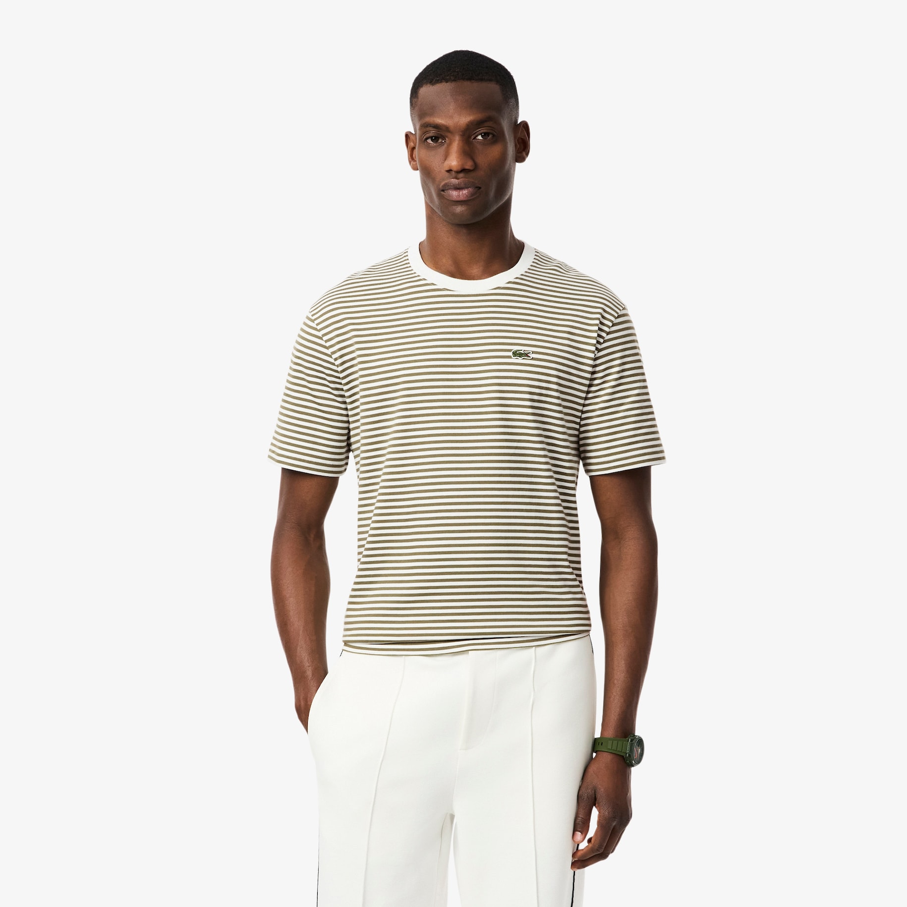 Striped Heavy Cotton T-Shirt image number 0