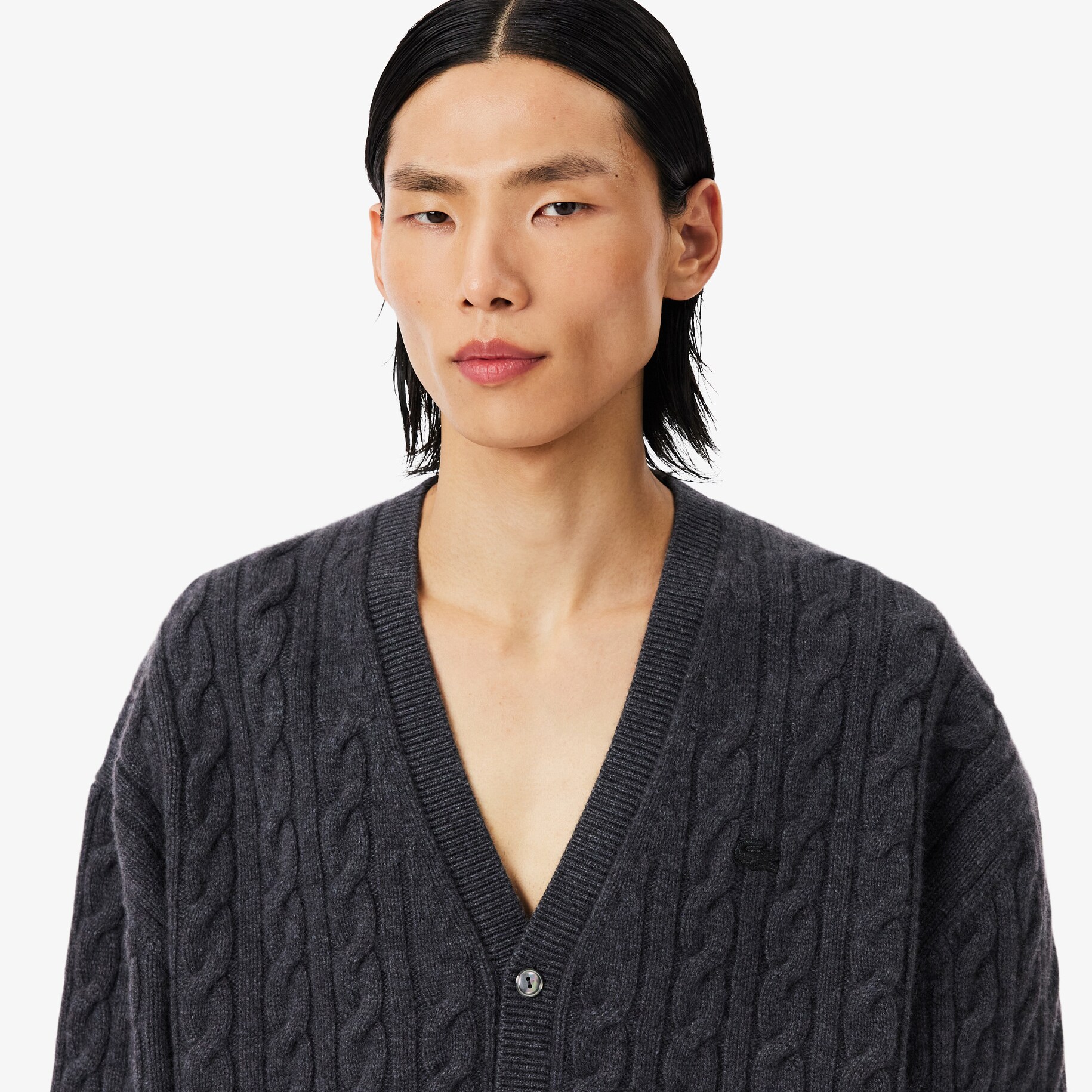 Kardigan Rajut Cable Cashmere Runway image number 1