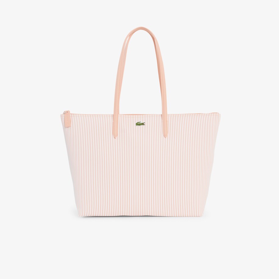 Large Striped L.12.12 Concept Tote image number 0