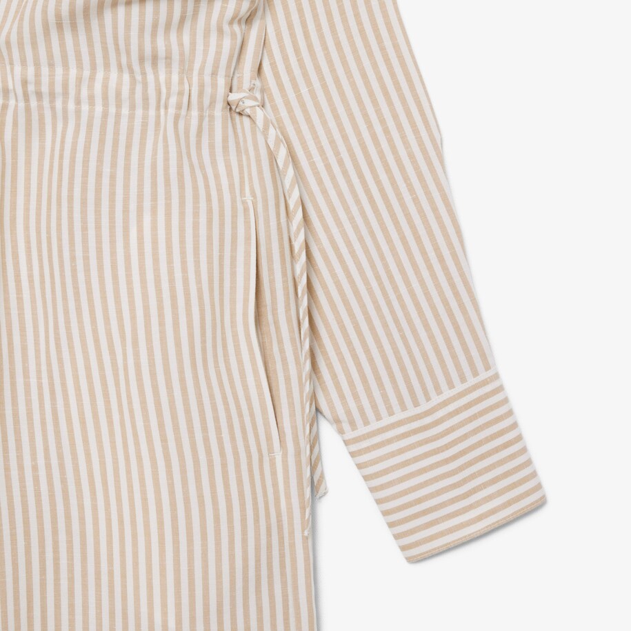 Oversized Linen Blend Shirt Dress image number 2