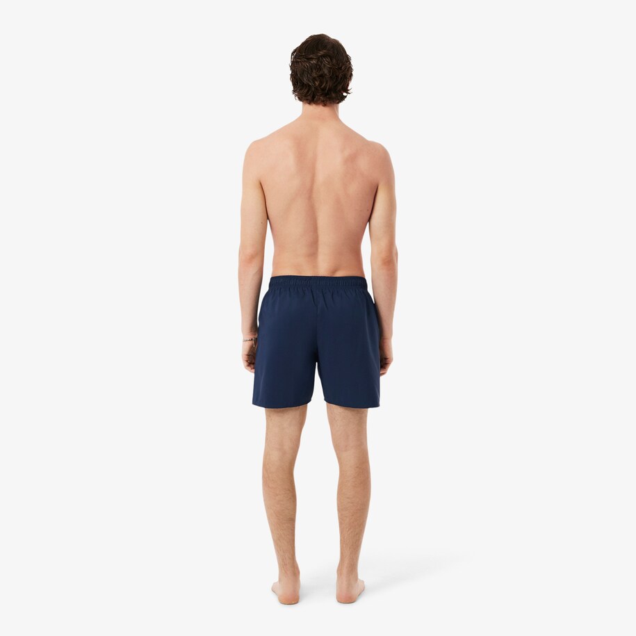 Mid Length Monochrome Swim Trunks image number 2