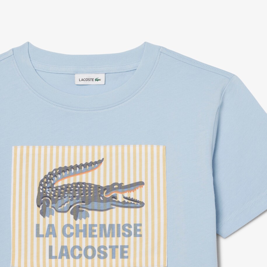 Badge Accent Cotton T-shirt image number 5