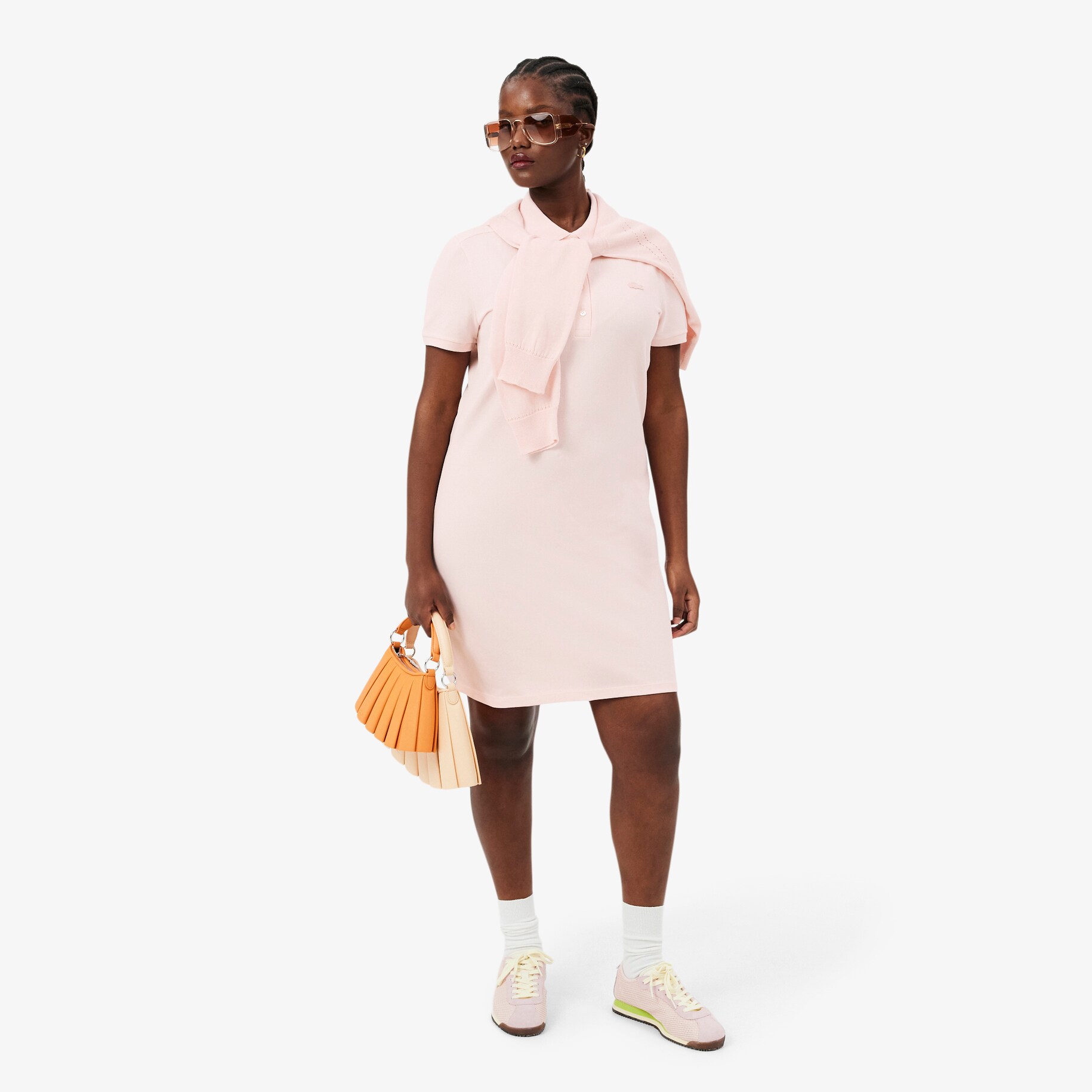 Women's Stretch Cotton Piqu&eacute; Polo Dress image number 6