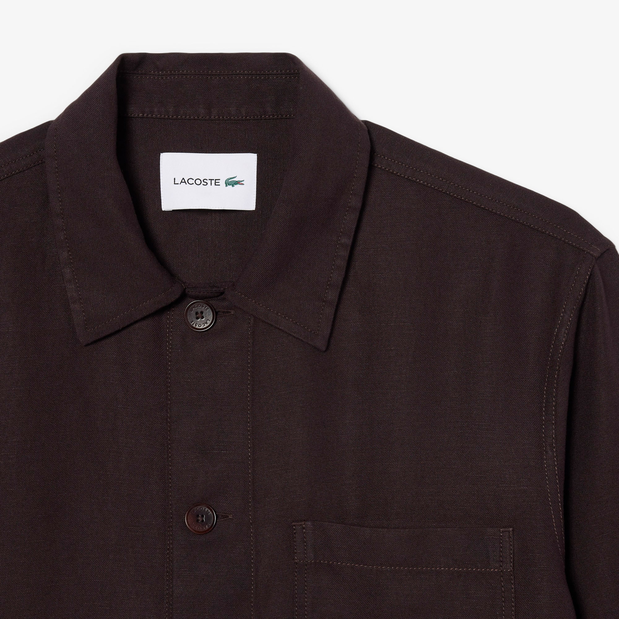 Linen Blend Overshirt image number 4