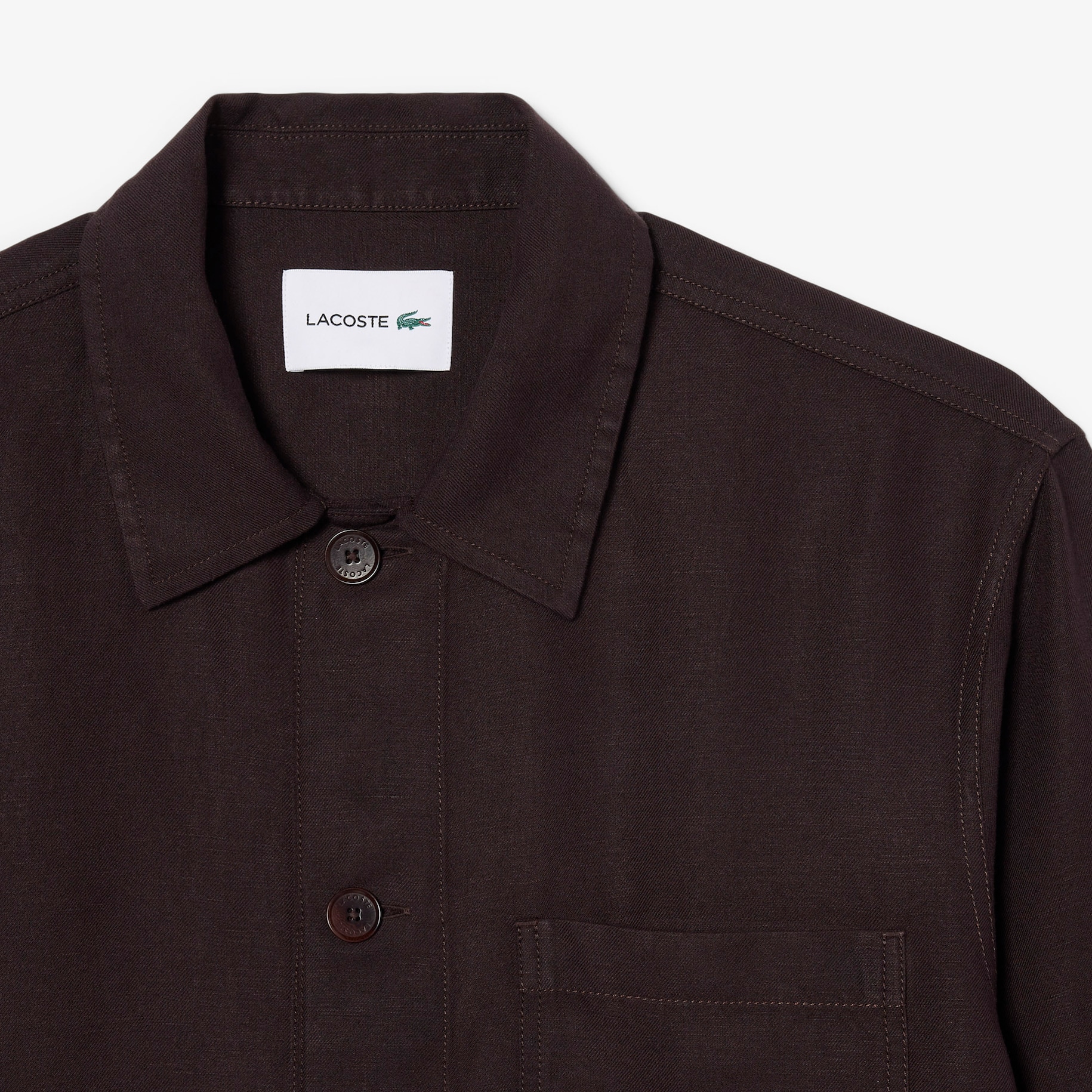Linen Blend Overshirt image number 4
