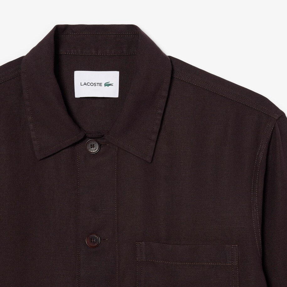 Linen Blend Overshirt image number 4