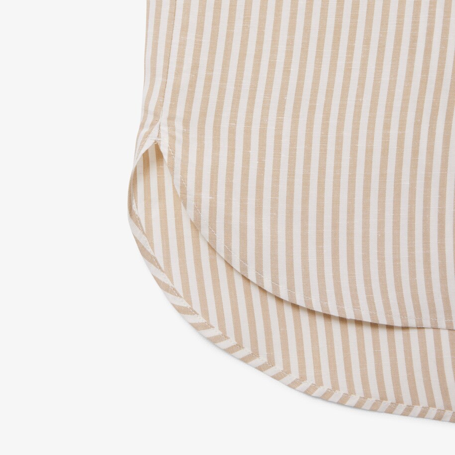 Oversized Linen Blend Shirt Dress image number 4