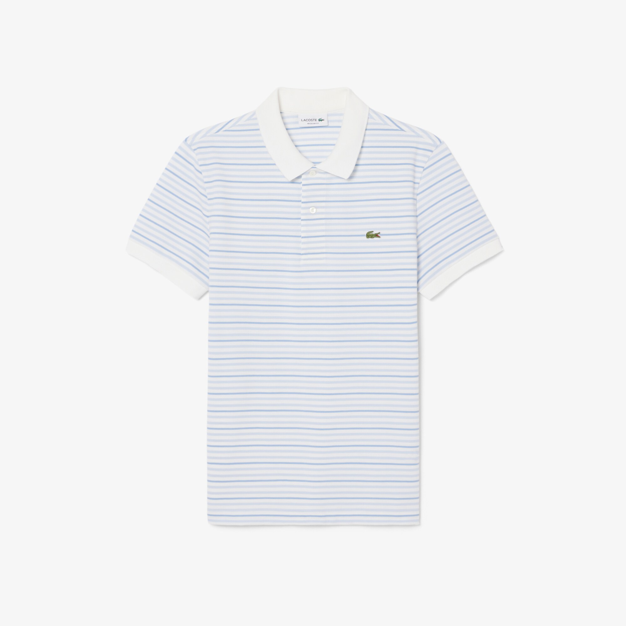Classic Fit Striped Petit Piqu&eacute; Polo Shirt image number 3