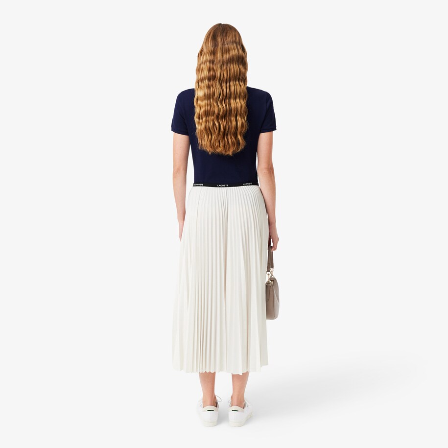 Long Pleated Elasticated Waist Skirt image number 2