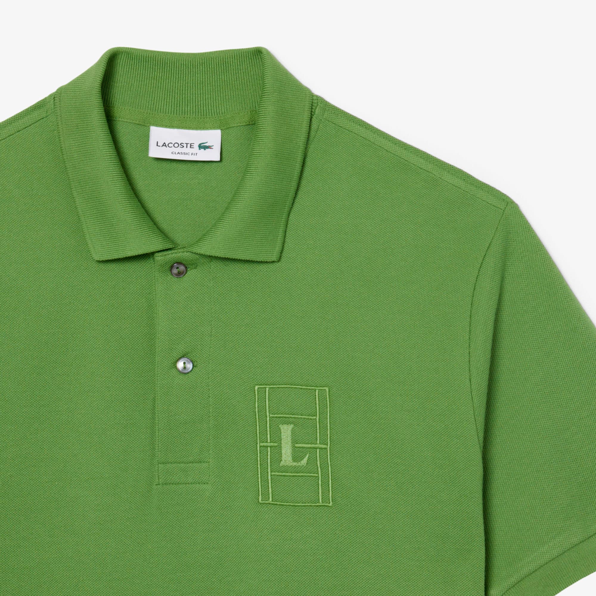 Classic Fit Embroidery Detail Petit Piqu&eacute; Polo Shirt image number 4