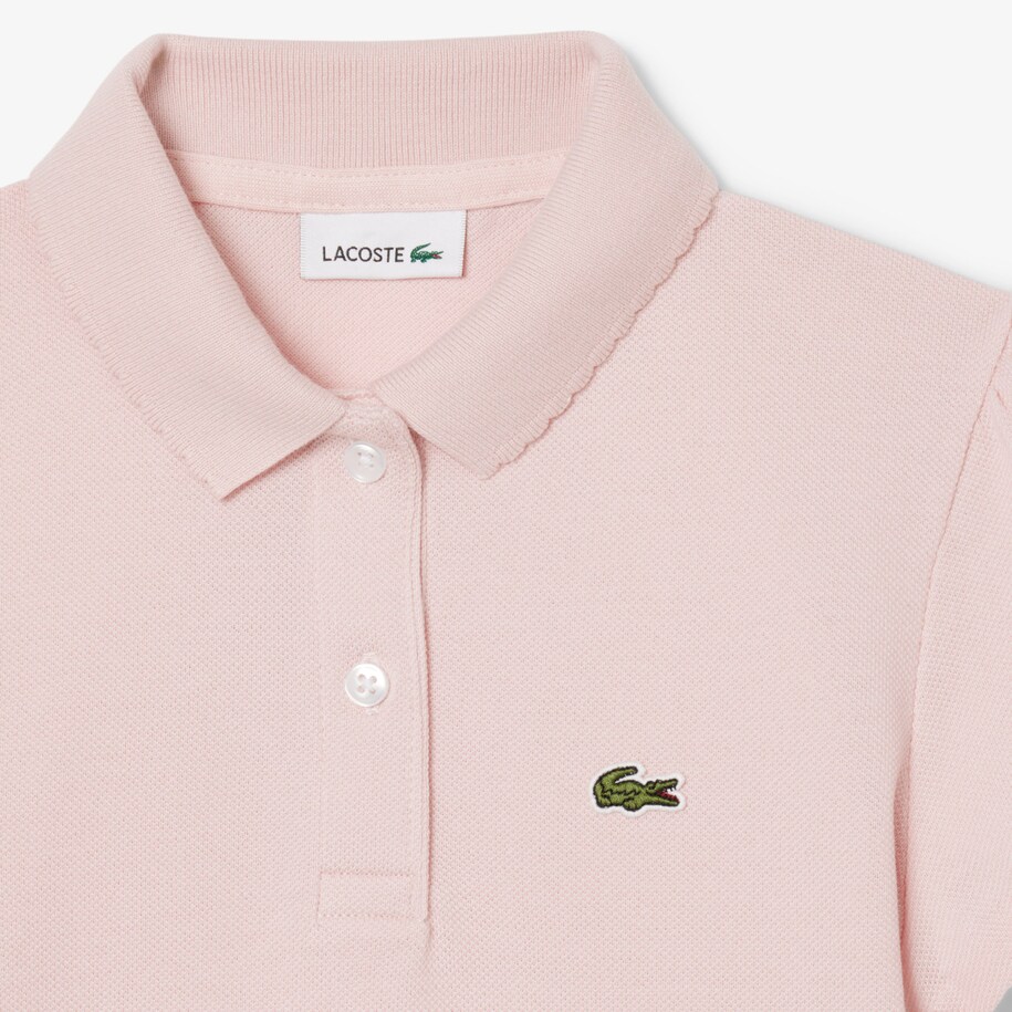 Scalloped Collar Piqu&eacute; Polo Shirt image number 2