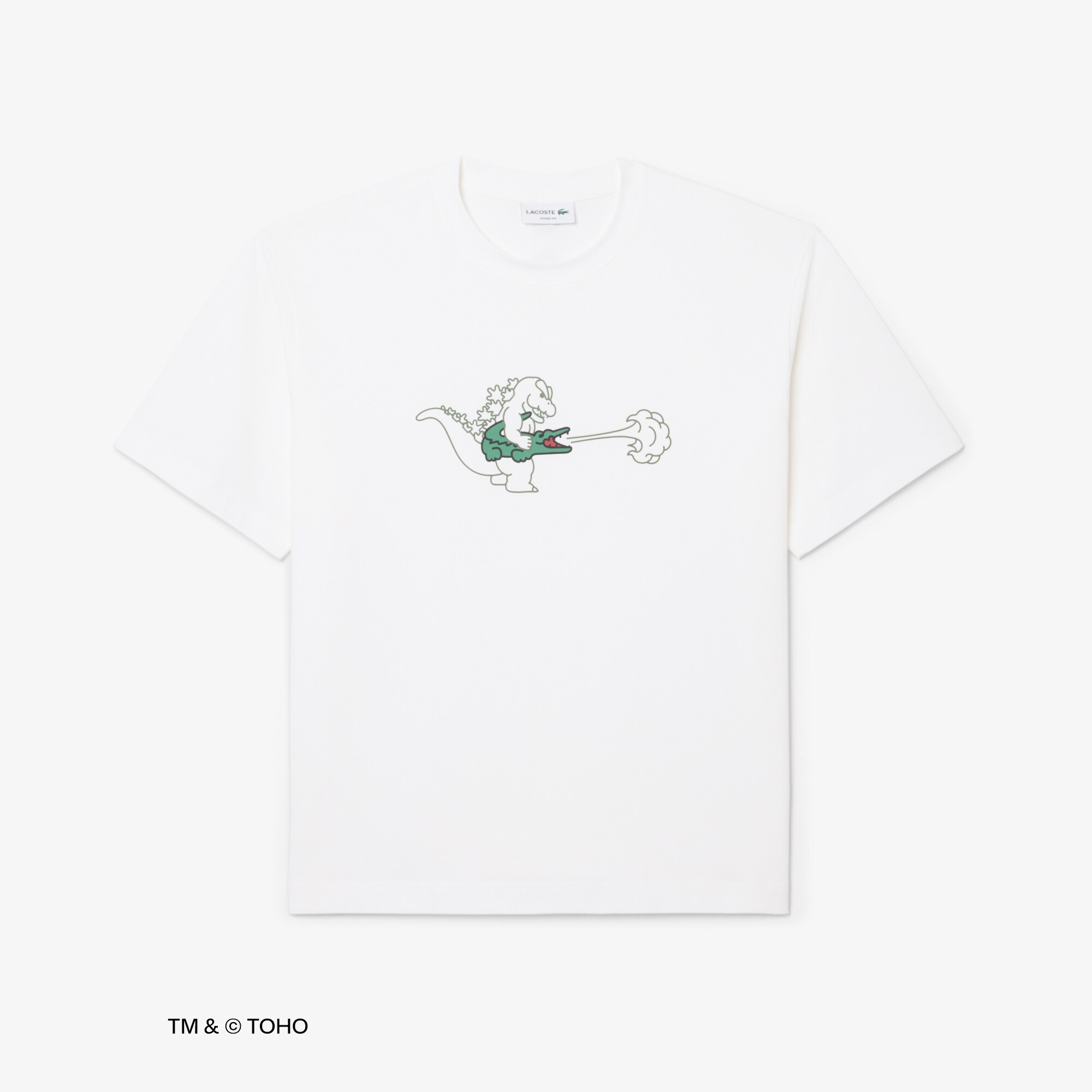 T-shirt Lacoste & Godzilla image number 3