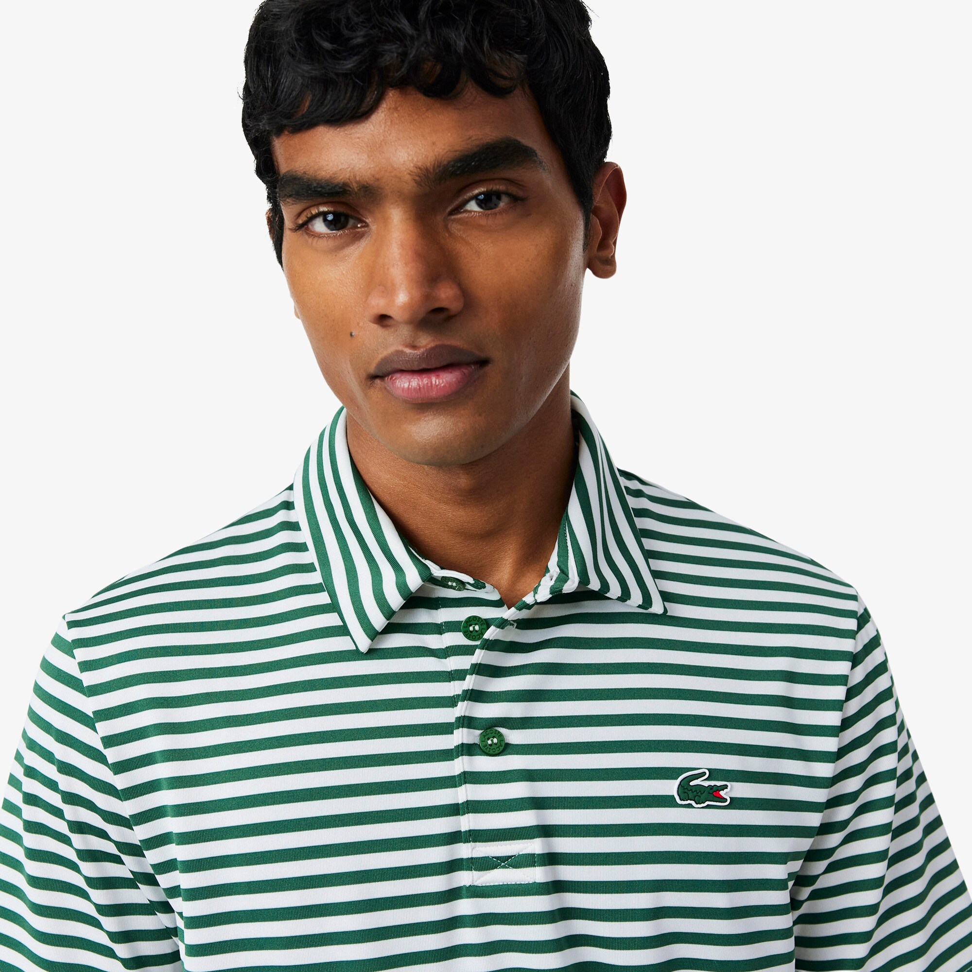 Regular Fit Ultra Dry Striped Golf Polo Shirt image number 1