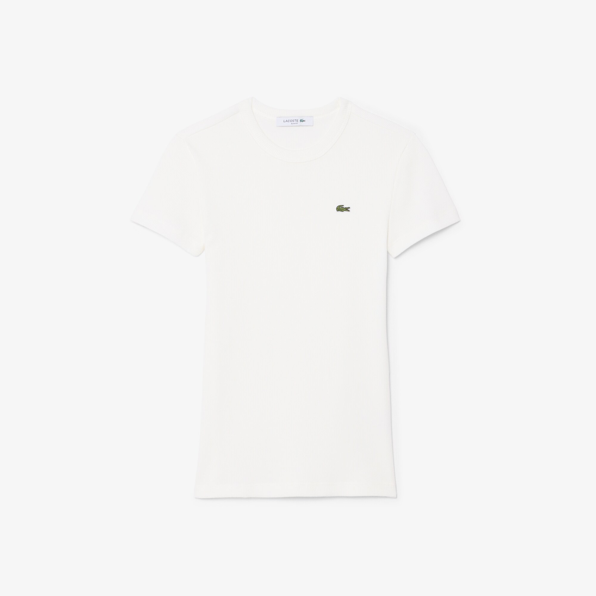 Slim Fit Ribbed Cotton T-shirt image number 3