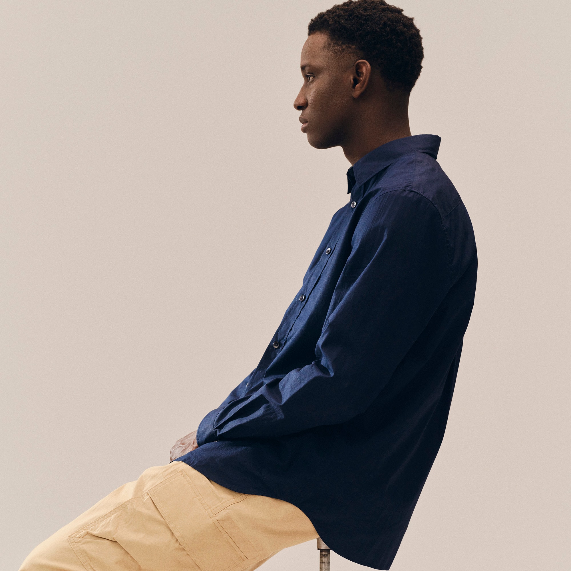 Regular Fit Stretch Poplin Shirt image number 7