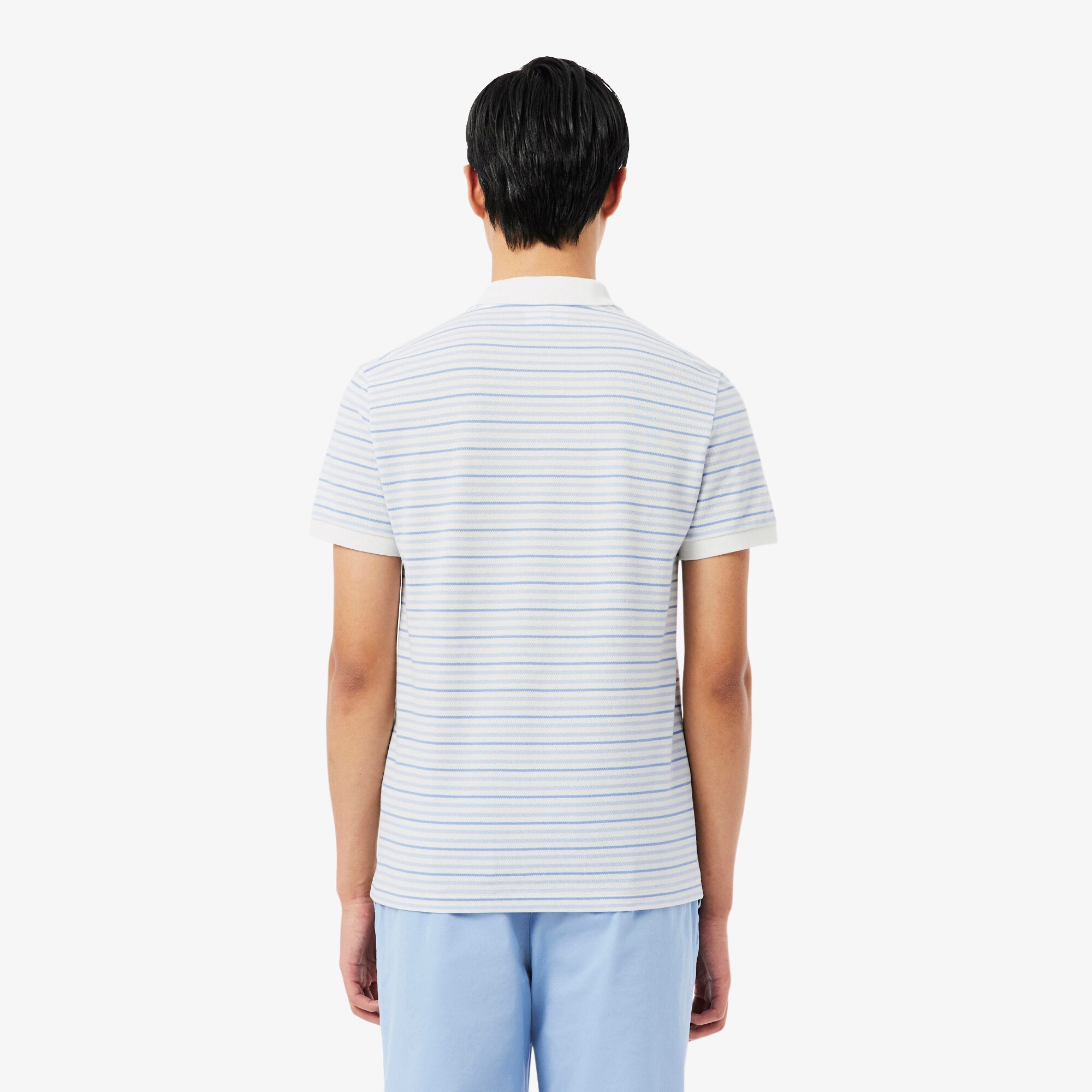 Classic Fit Striped Petit Piqu&eacute; Polo Shirt image number 2