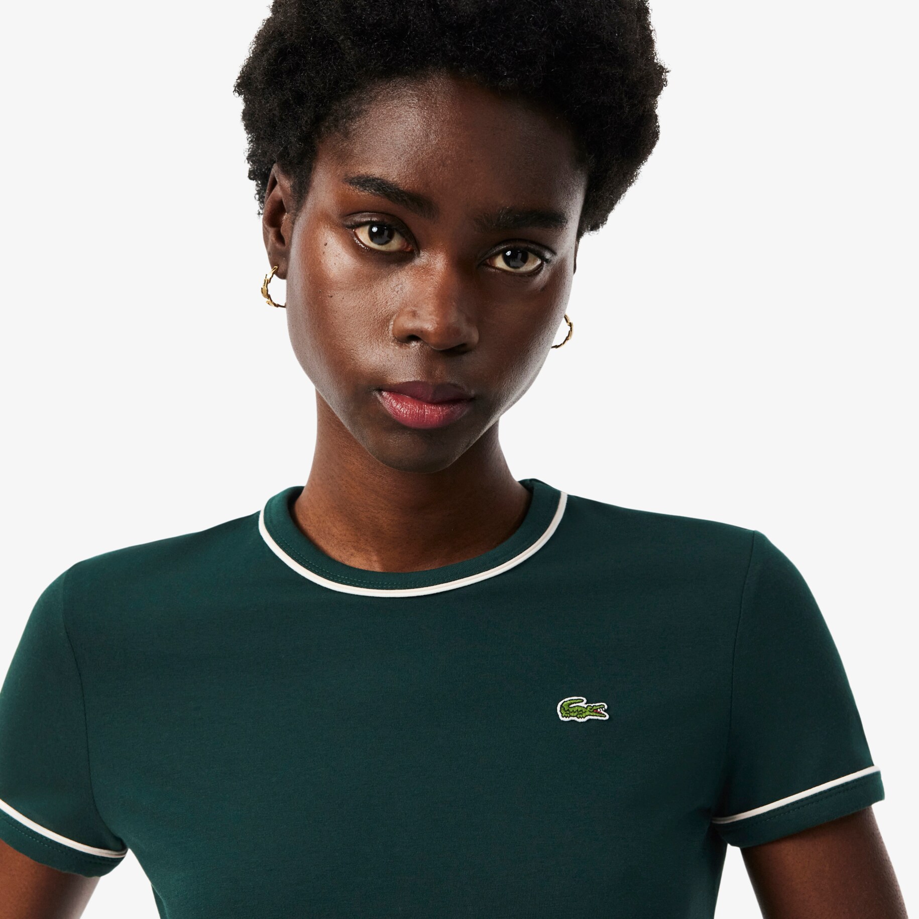 Contrast Trim Jersey T-shirt image number 1