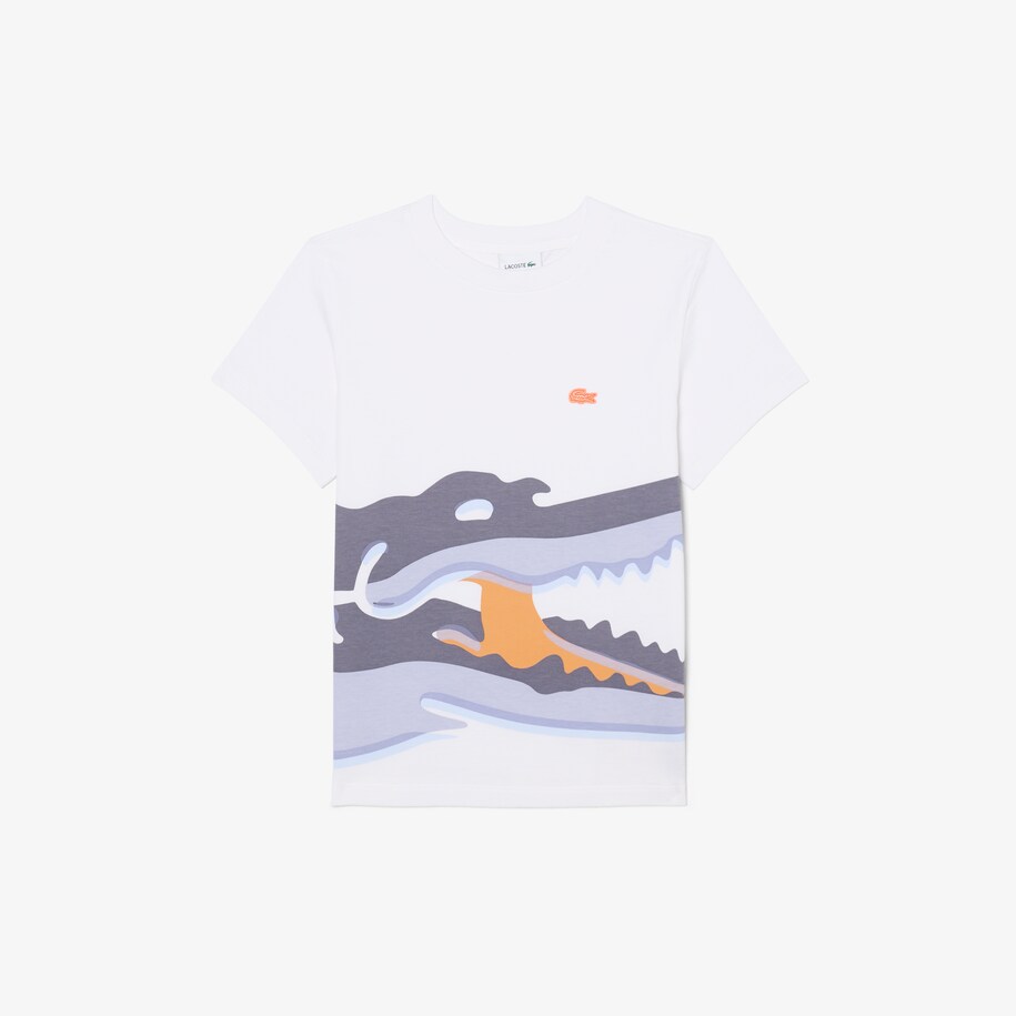 Croc Print Cotton T-shirt image number 3