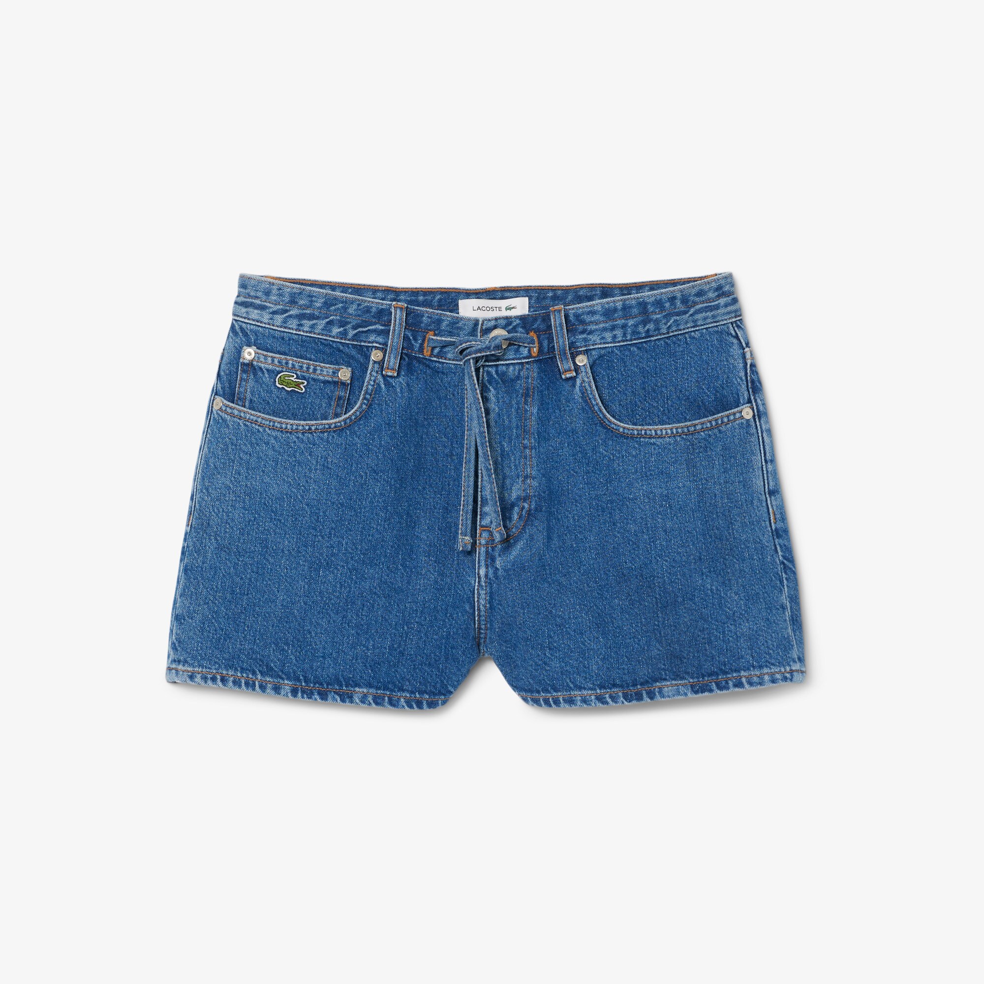 Cotton Denim Shorts image number 3