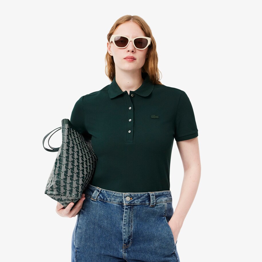 L.12.D Slim Fit Stretch Mini Piqu&eacute; Polo Shirt image number 5