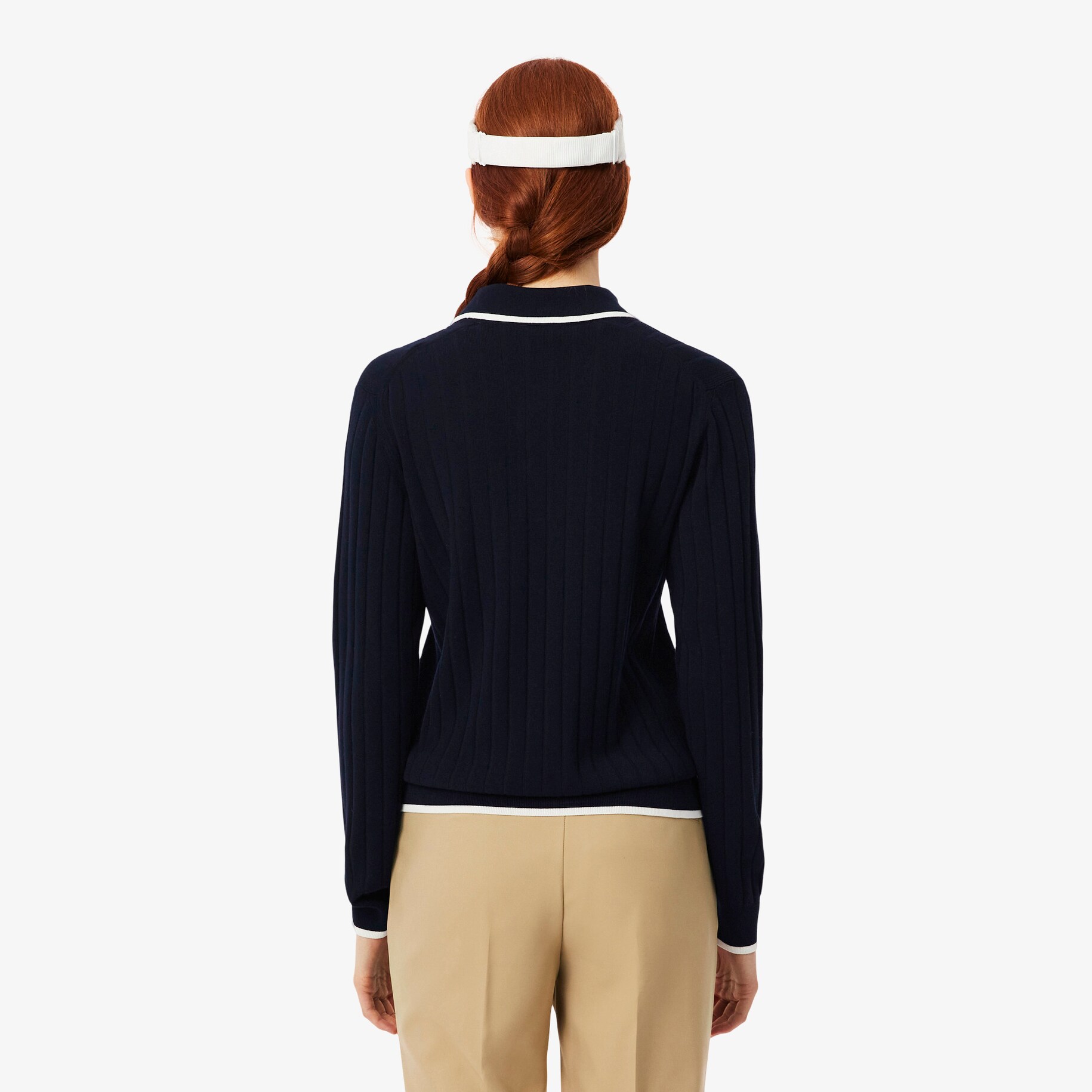 Polo Collar Stretch Golf Sweater image number 2
