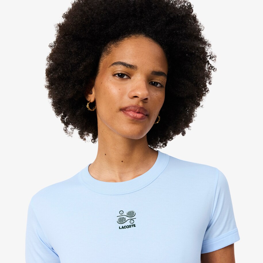 Embroidery Accent Jersey T-shirt image number 1