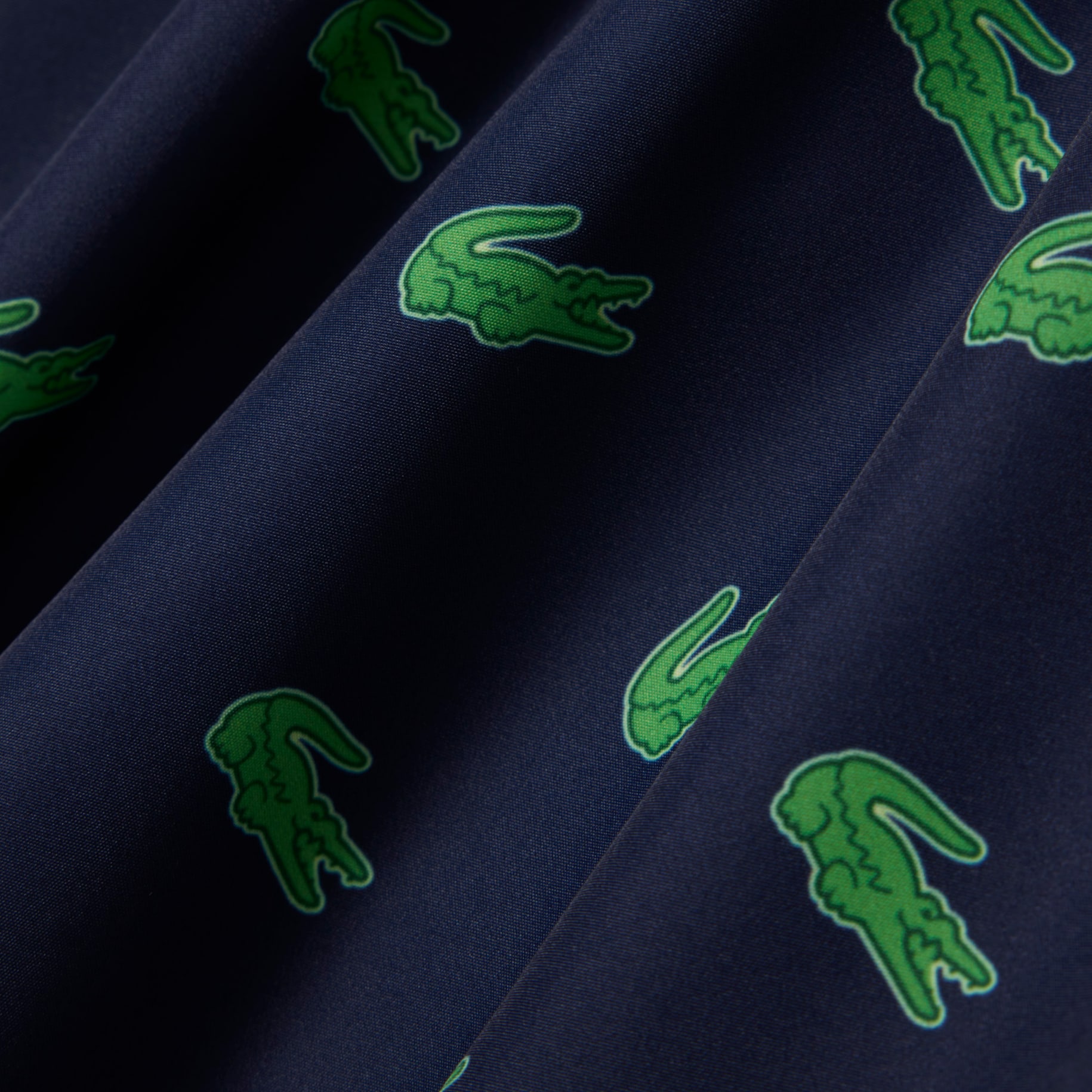 Mid Length Crocodile Print Swim Trunks image number 8