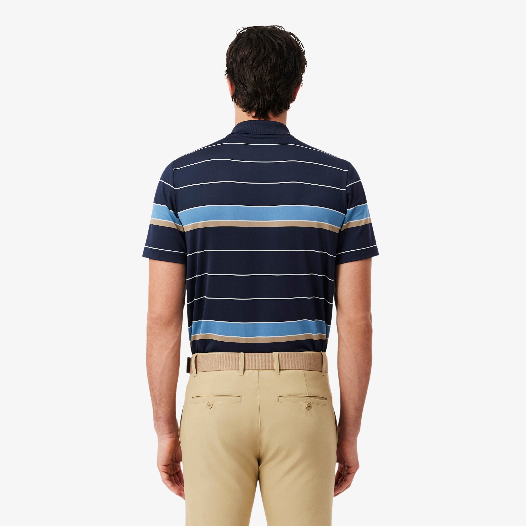 Regular Fit Ultra Dry Striped Golf Polo Shirt image number 2