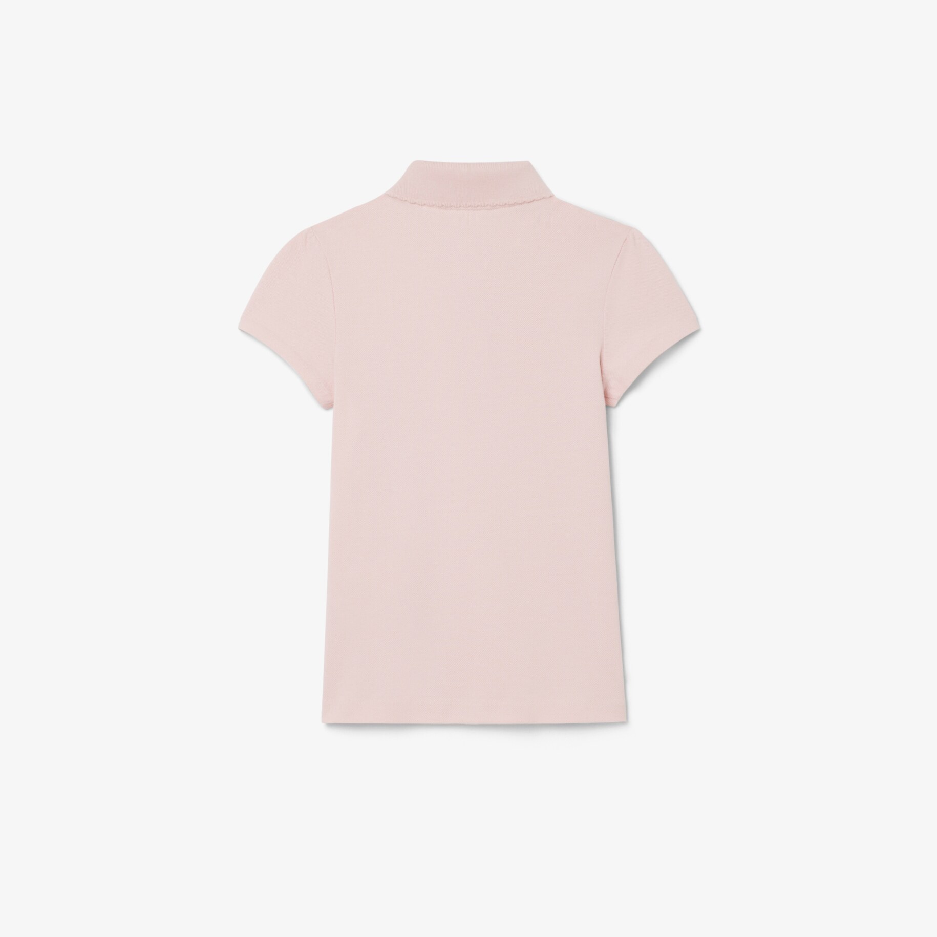 Scalloped Collar Piqu&eacute; Polo Shirt image number 1