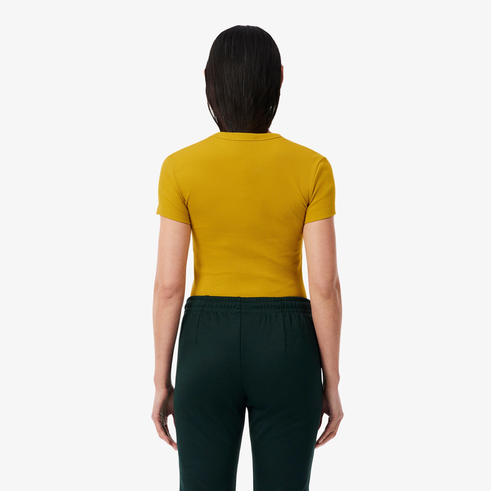 Slim Fit Ribbed Cotton T-shirt image number 2