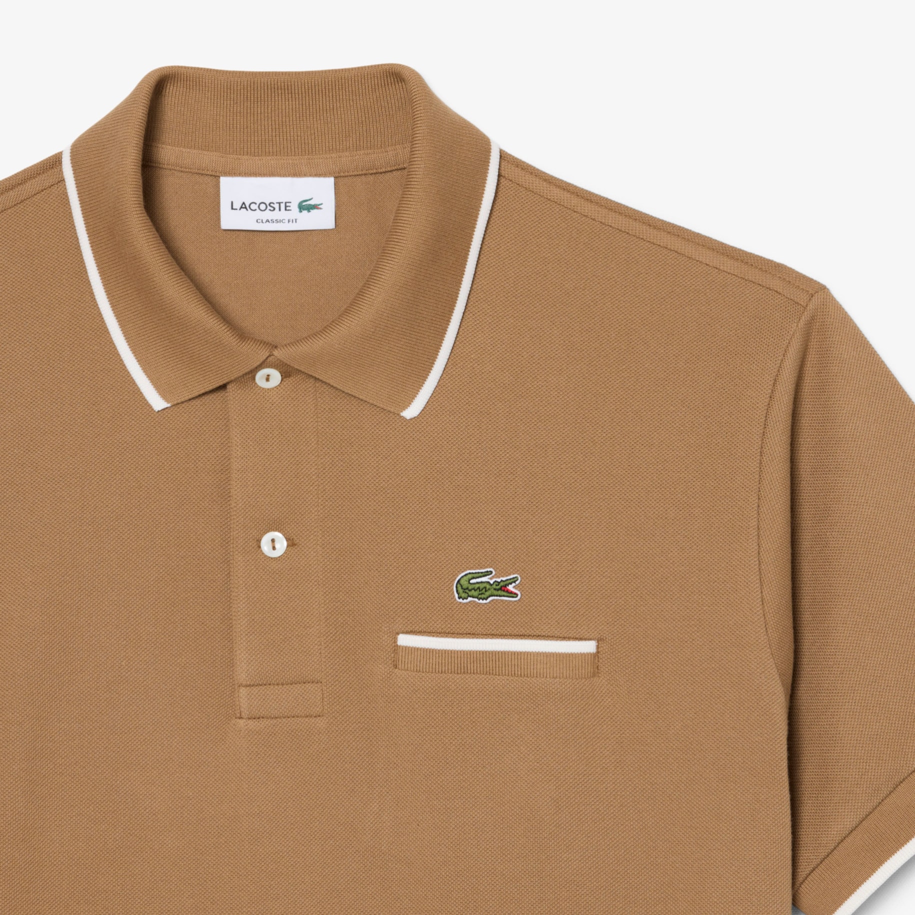 Classic Fit Pocket Accent L.12.12 Polo Shirt image number 4