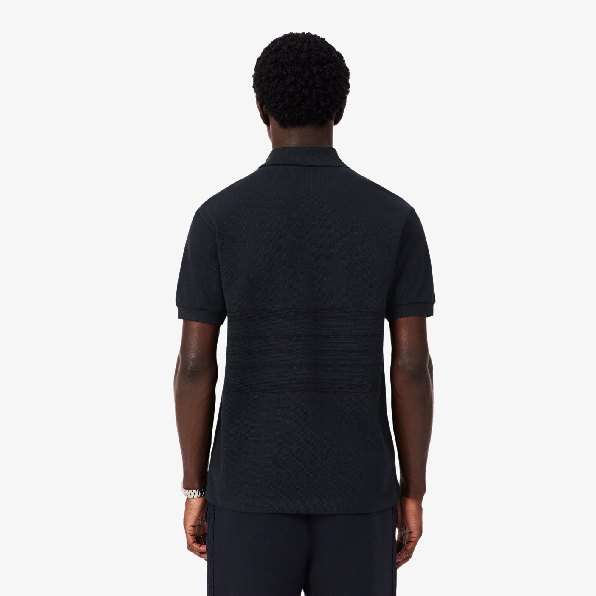 French Made Classic Fit Striped Polo image number 2