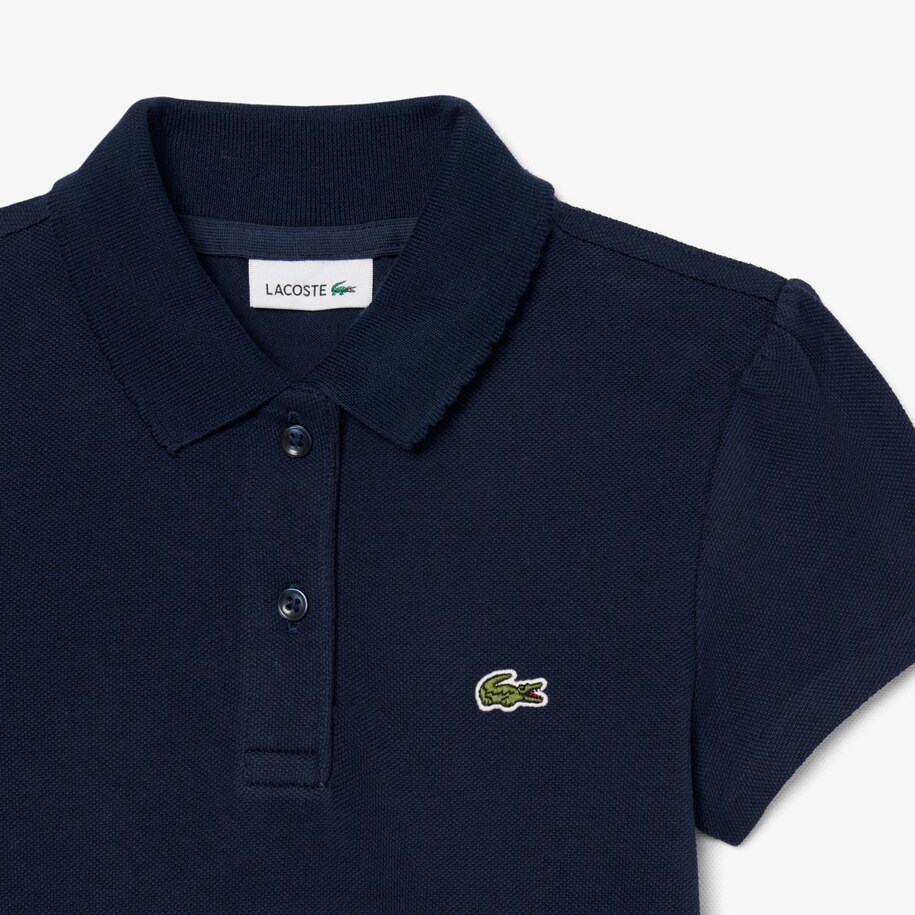 Scalloped Collar Piqu&eacute; Polo Shirt image number 5