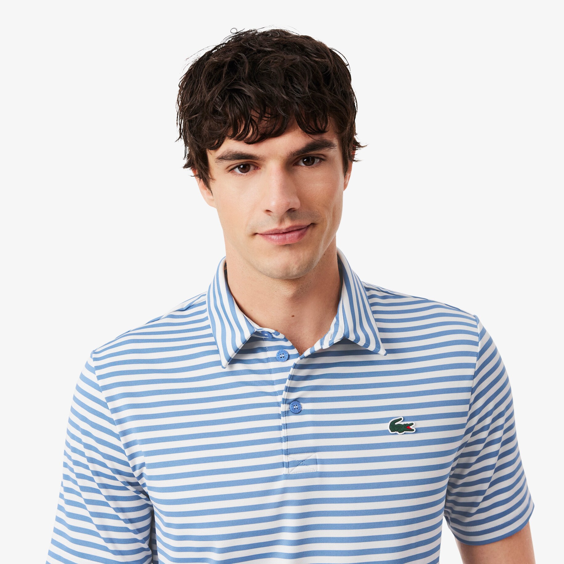Regular Fit Ultra Dry Striped Golf Polo Shirt image number 1