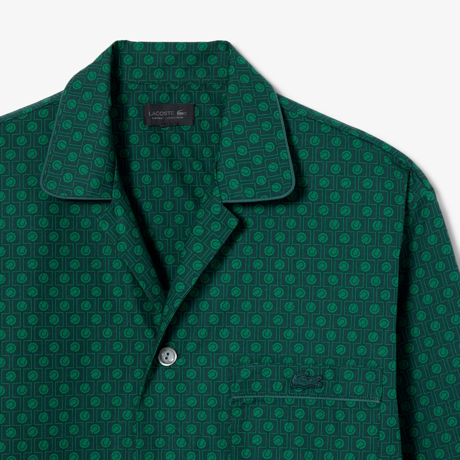 Runway Print Pajama Shirt image number 5