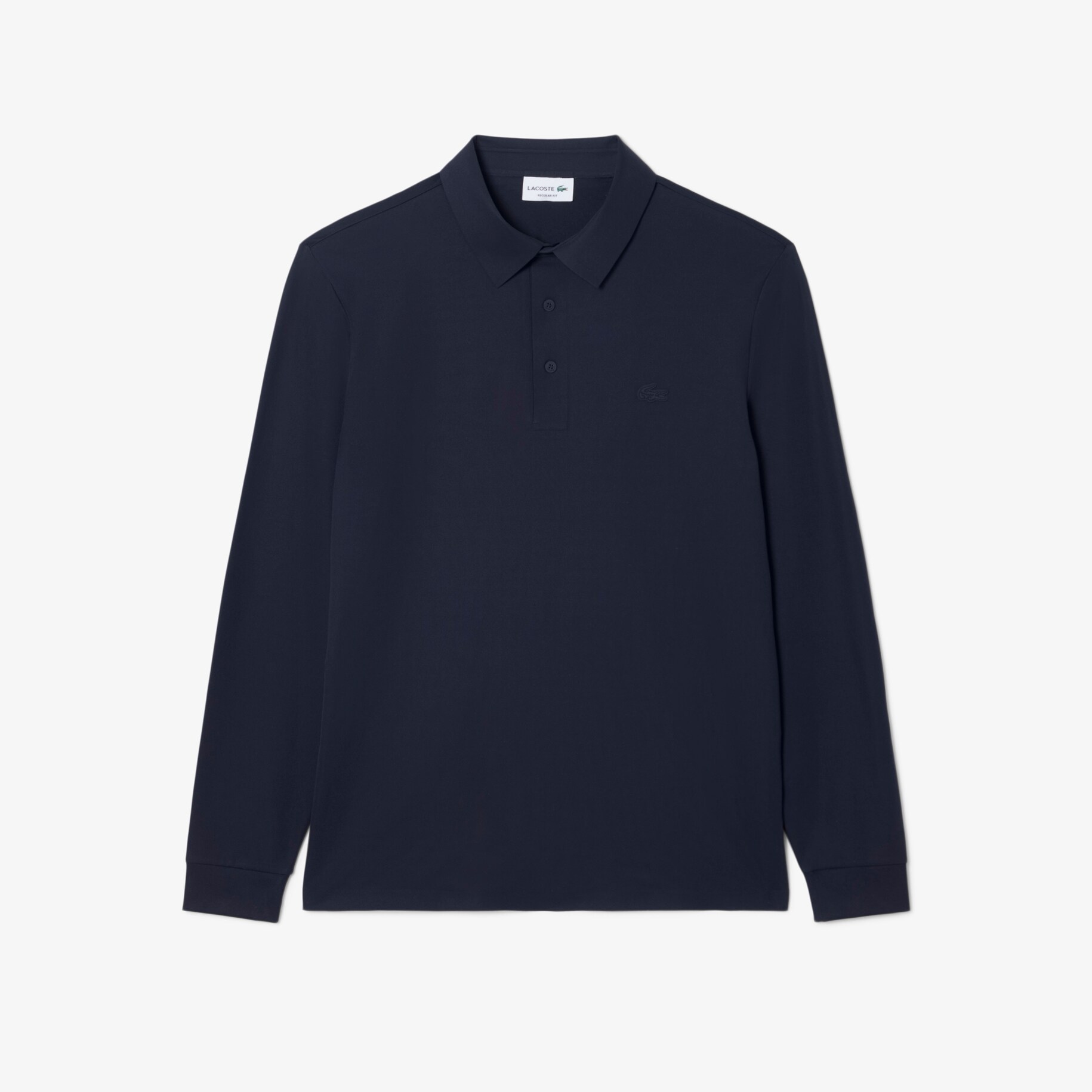 Regular Fit Long Sleeved Commuter Polo Shirt image number 0