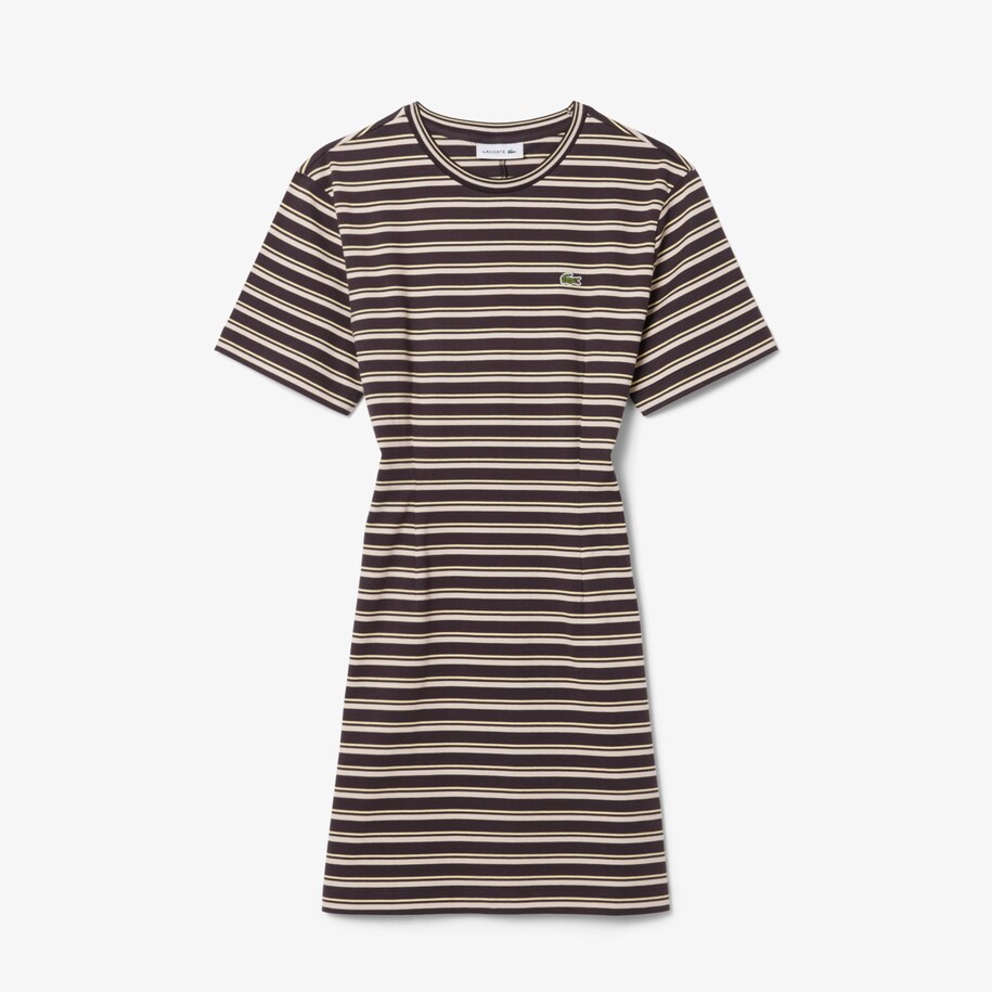 Striped Cotton T-shirt Dress image number 3