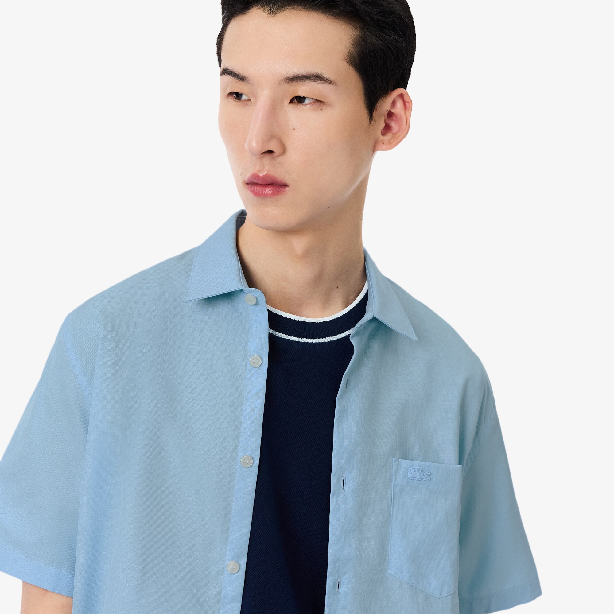 Men's Regular Fit Solid Cotton Shirt image number 1