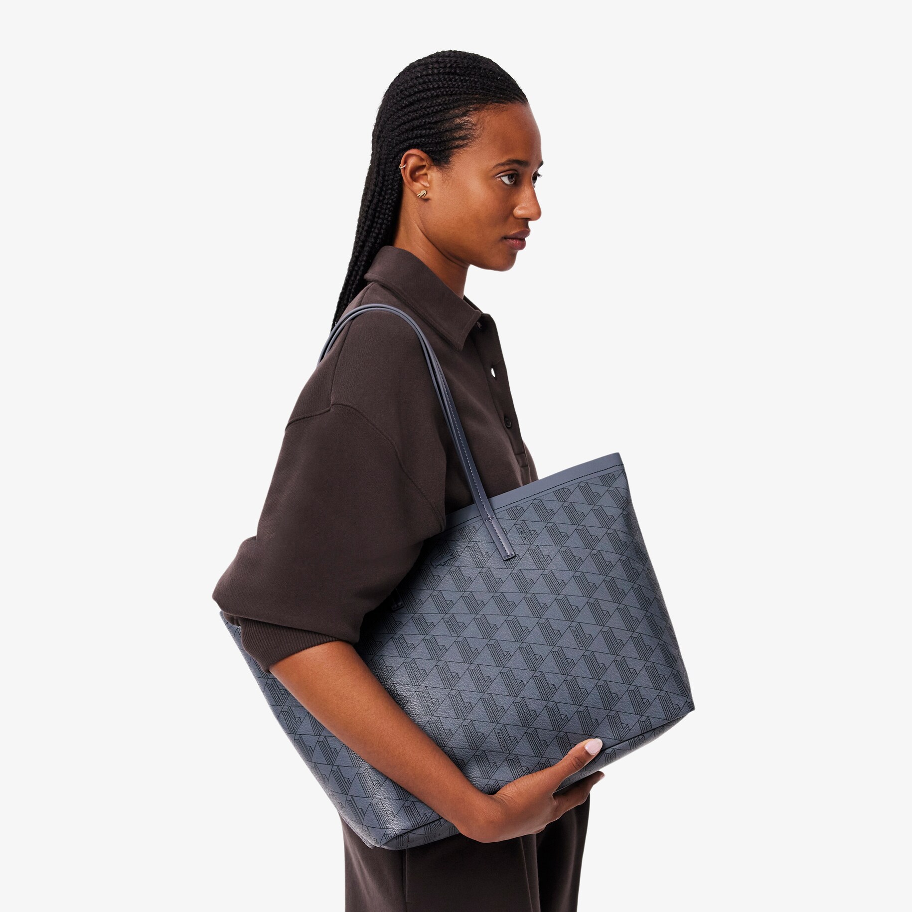 Zely Grained Tote with Pouch image number 5