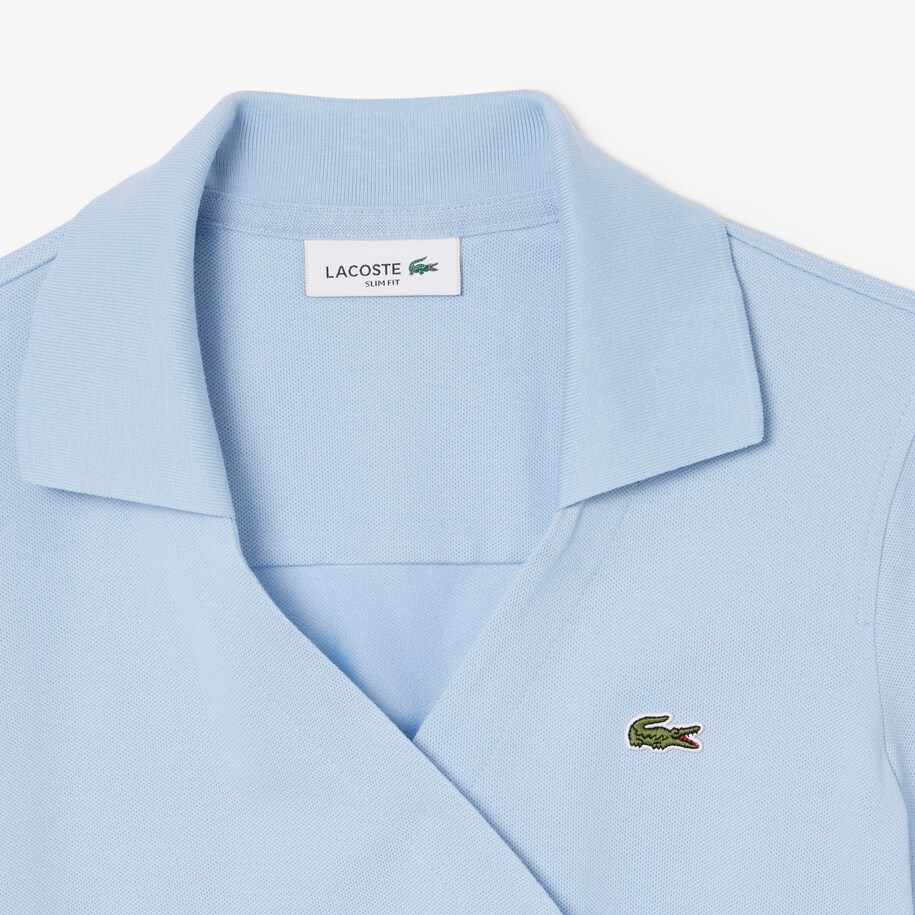 Stretch Mini Piqu&eacute; Wrap Polo Shirt image number 4