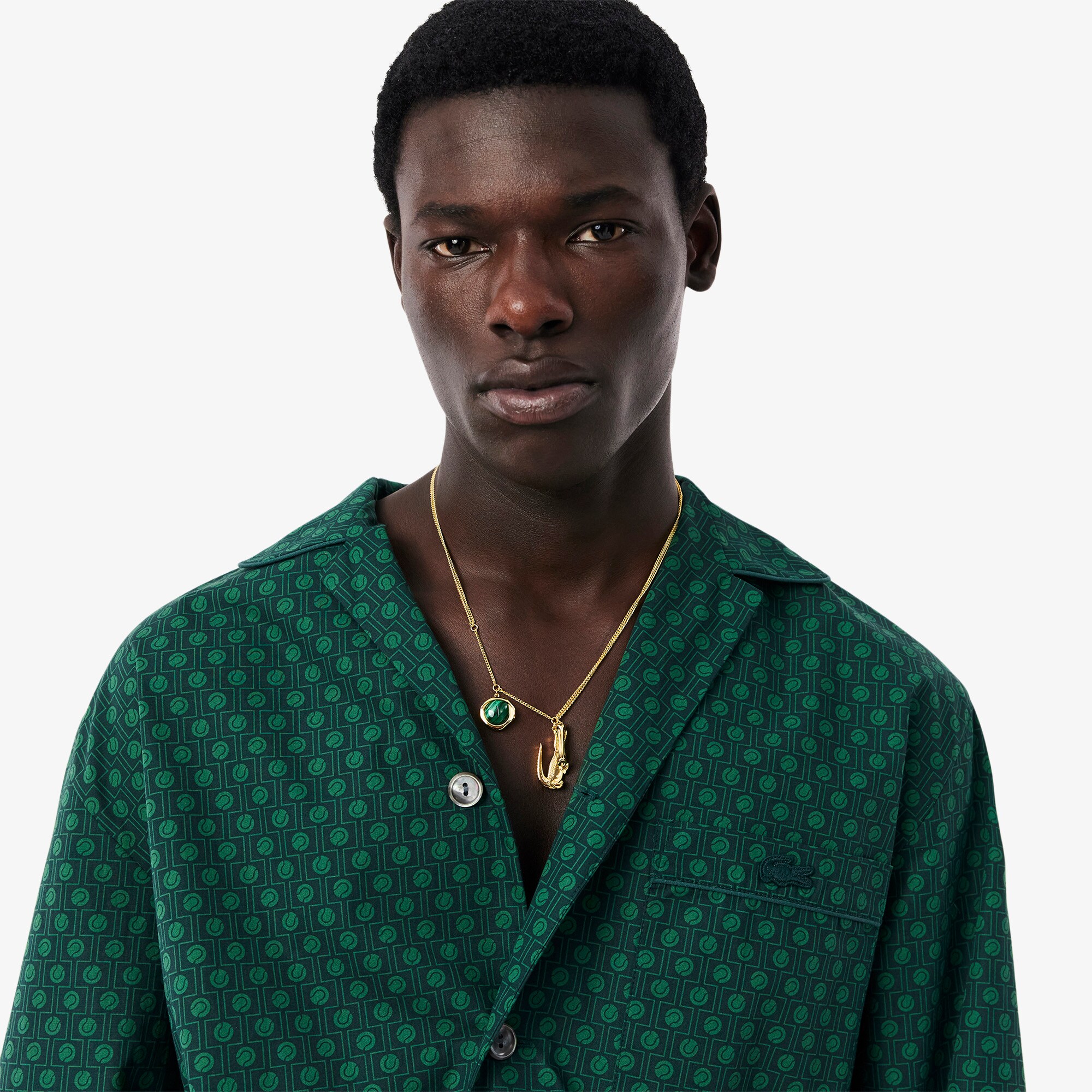 Runway Print Pajama Shirt image number 1