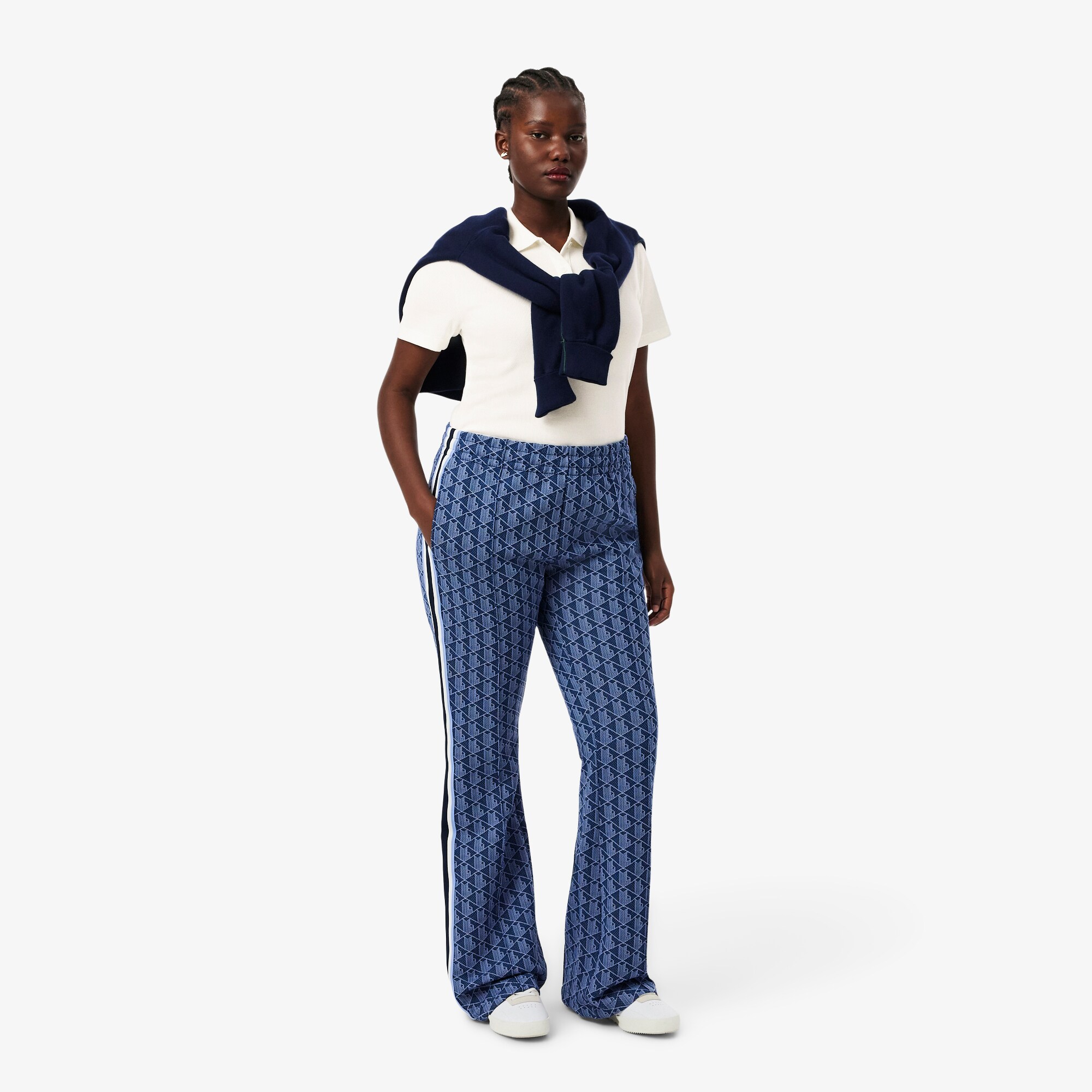L.12.D Slim Fit Ribbed Cotton Polo Shirt image number 7