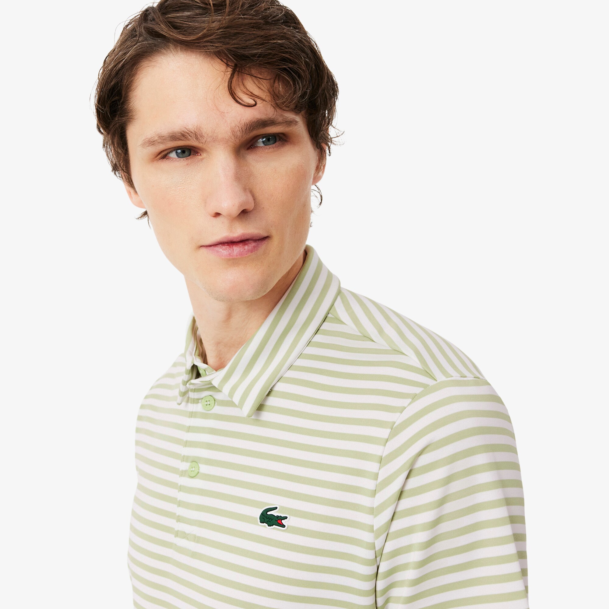Regular Fit Ultra Dry Striped Golf Polo Shirt image number 1