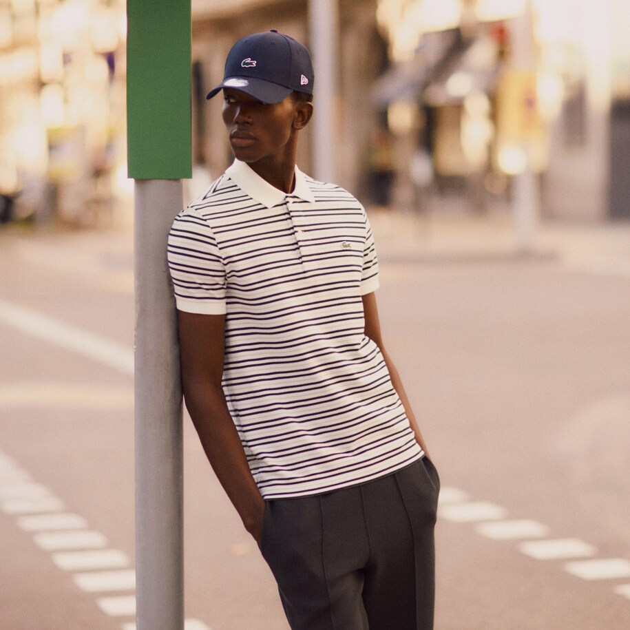 Classic Fit Striped Petit Piqu&eacute; Polo Shirt image number 6