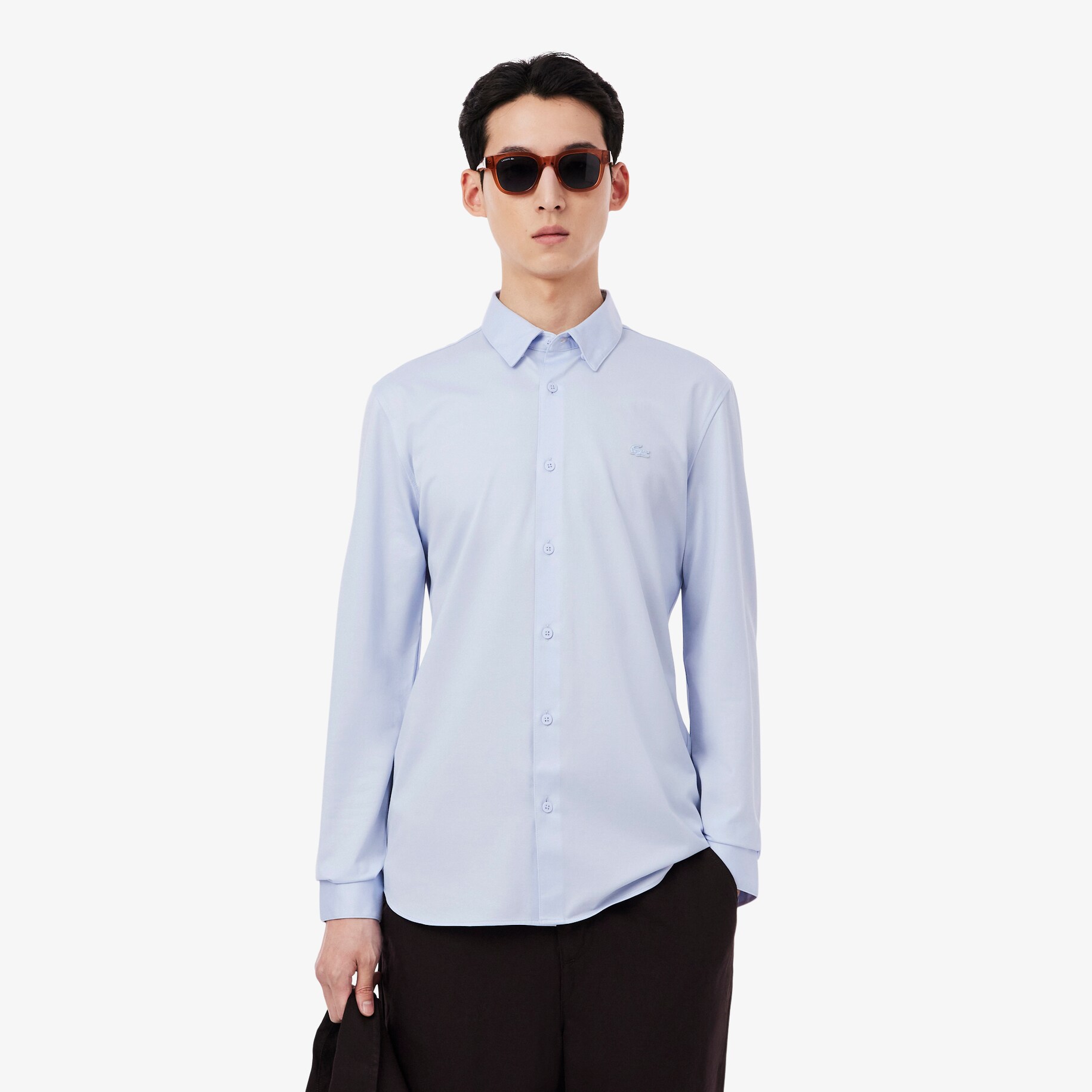 Slim Fit Cotton Blend Shirt image number 0
