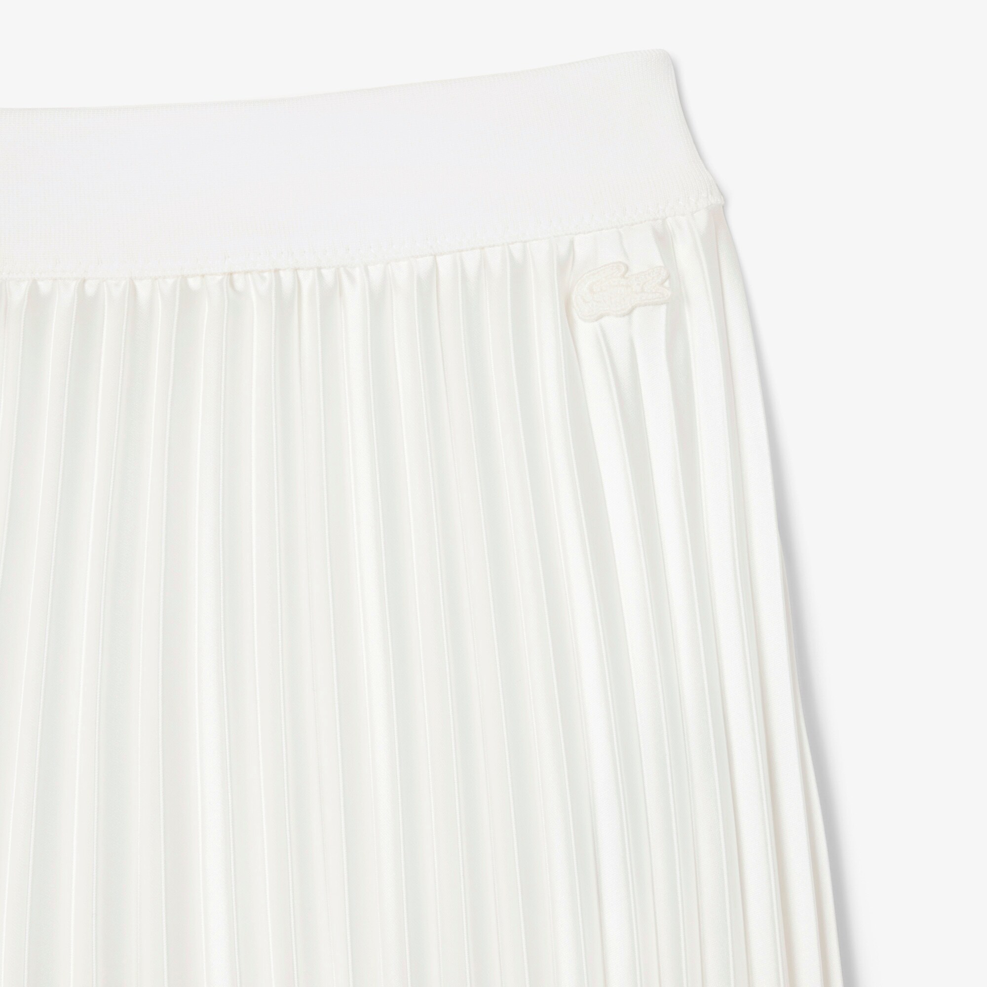 Pleated Satin Midi Skirt image number 4