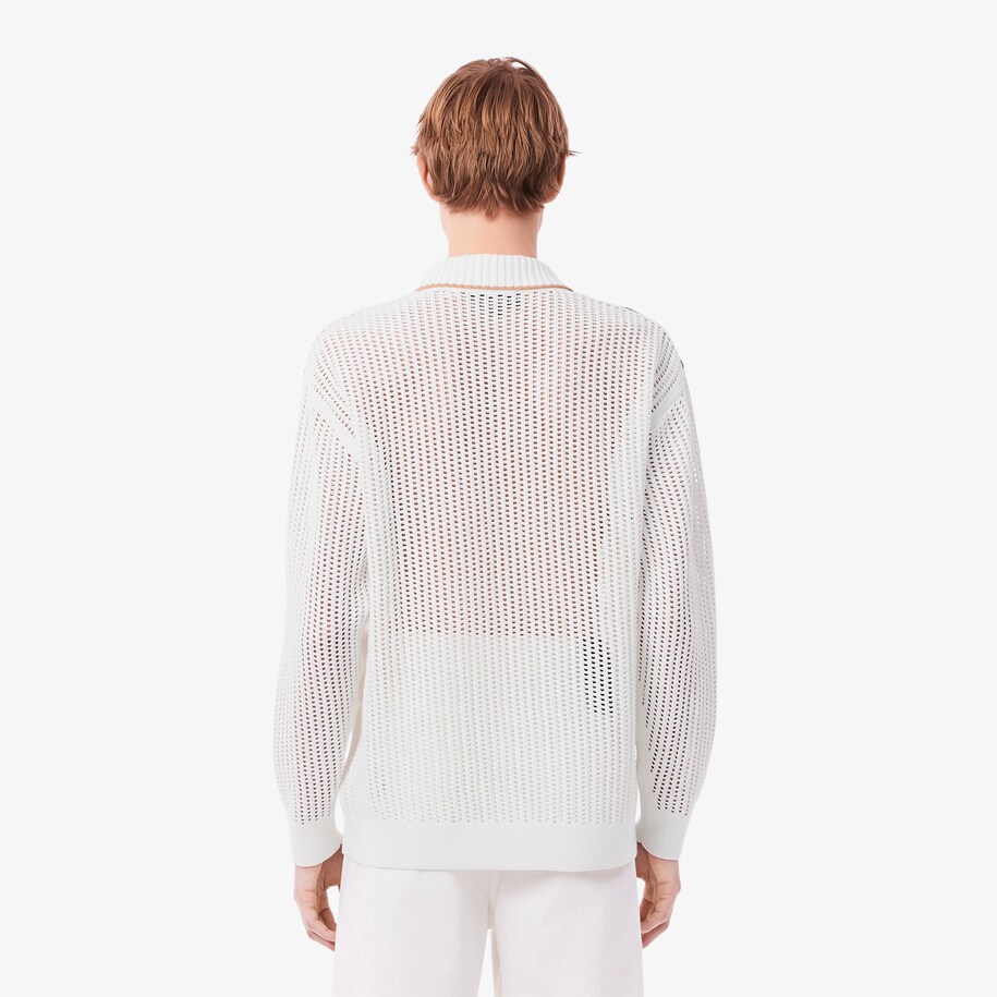 Runway Long Sleeved Knit Polo image number 2