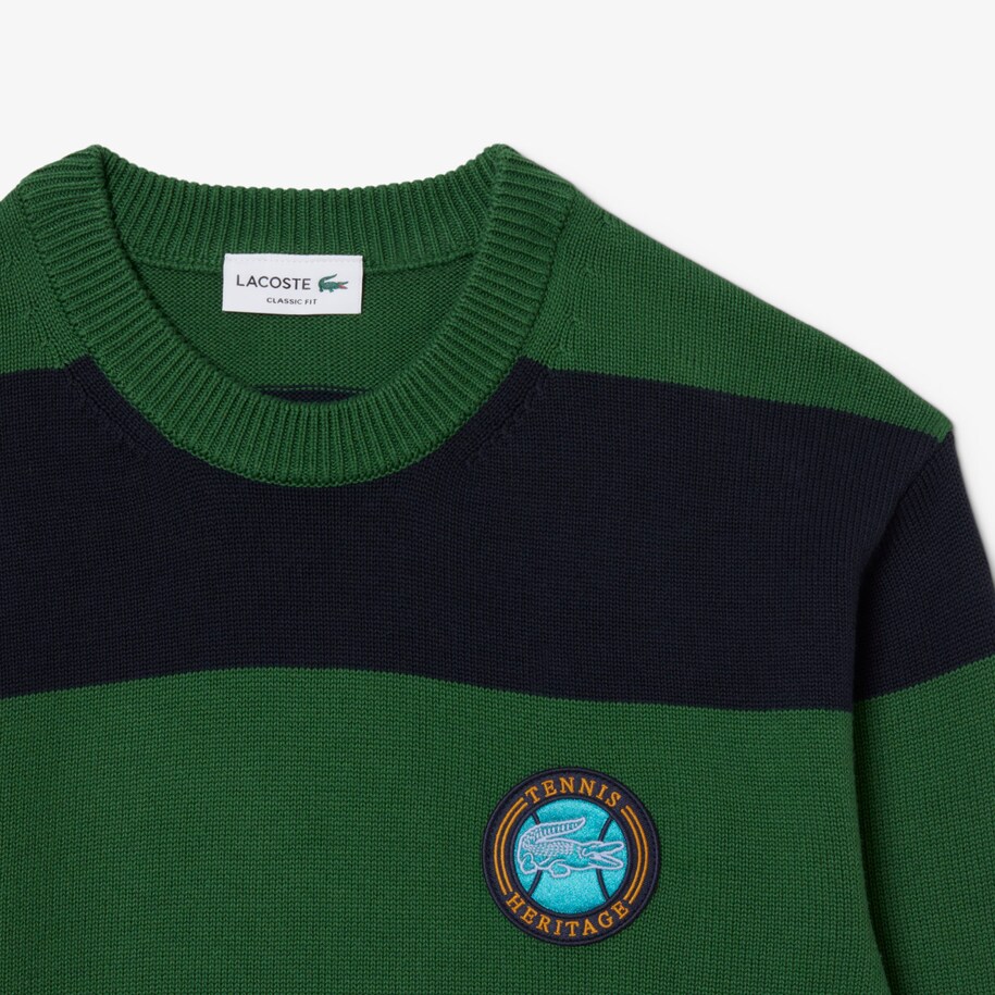 Striped Cotton Jersey Sweater image number 4