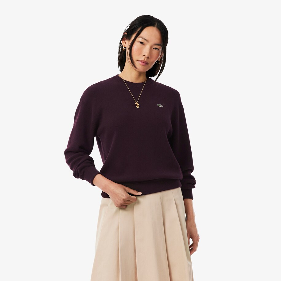 Relaxed Fit Cotton Crew Neck Sweater image number 0