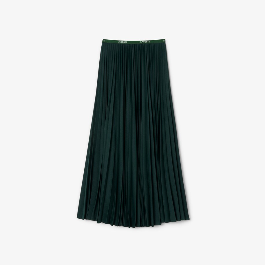 Long Pleated Elasticated Waist Skirt image number 3